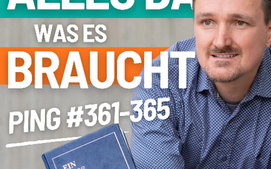 361-365 Ping Diesen heiligen Augenblick möchte ich Dir geben. Hab Du die Führung. Denn Dir möchte ich folgen, gewiss, dass Deine Anleitung mir Frieden bringt.  EKIW – Andreas Pröhl